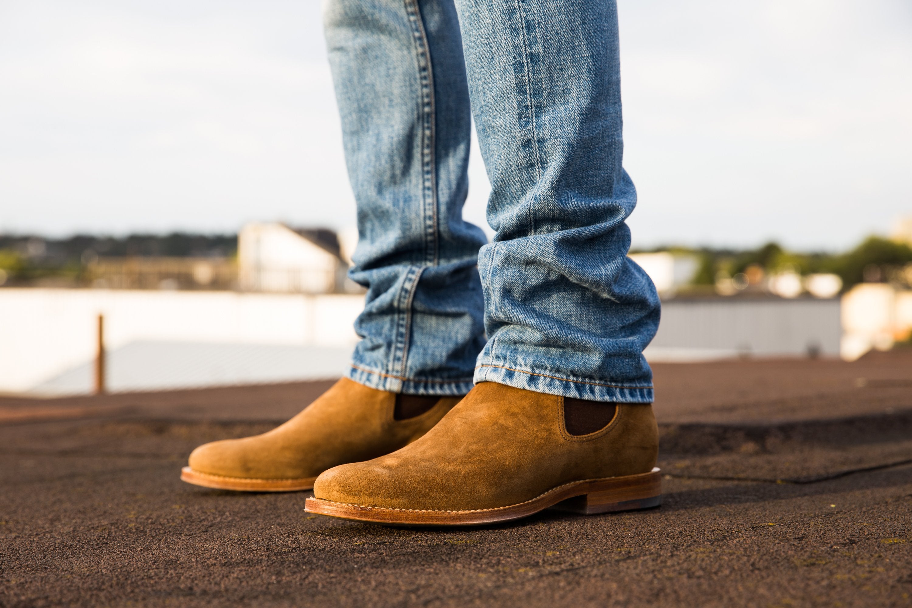 Cheap suede hotsell chelsea boots