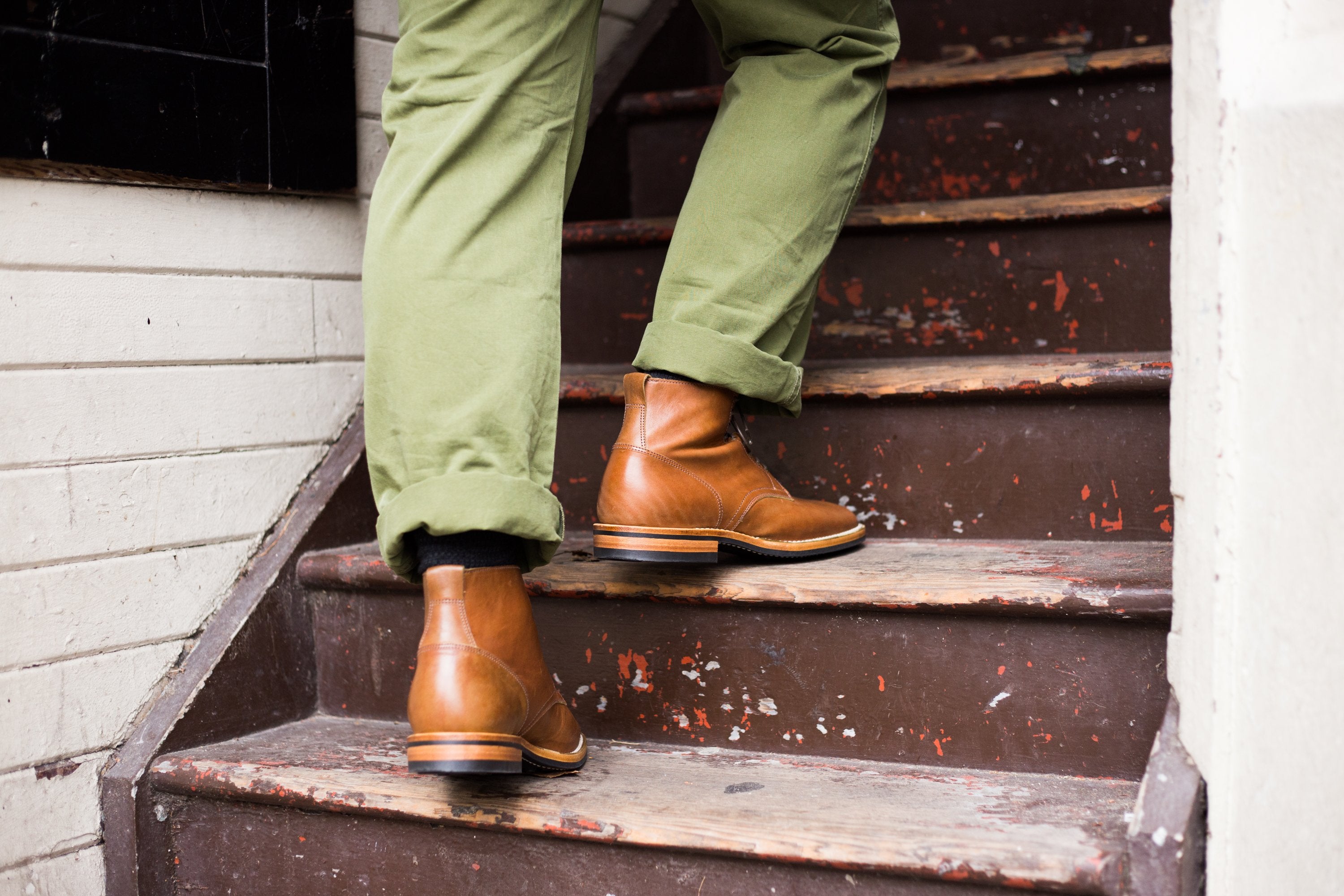 Service Boot Honey Tanned Horsehide VIBERG