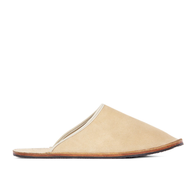 Slide - Desert Sand Janus Calf Suede