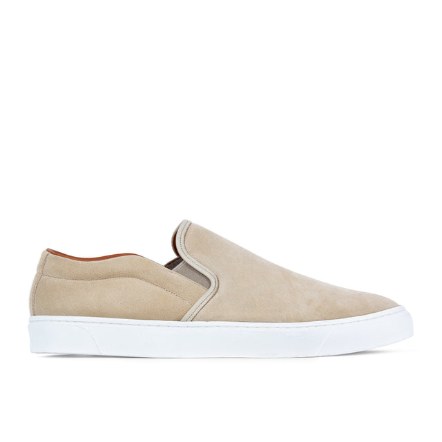 Slip On - Desert Sand Janus Calf Suede - VIBERG