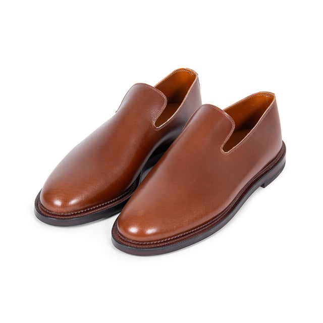 Slipper - Cognac French Calf - VIBERG