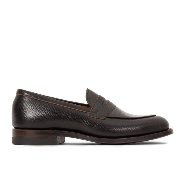 Bristol Loafer - Mahogany Hatchgrain Shell Cordovan® - VIBERG